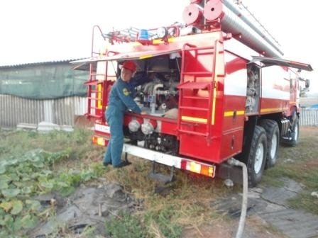 Пожар в Горшеченском районе Курской области ликвидирован