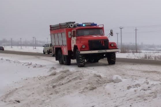 Пожар в д. Залесье Горшеченского района